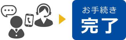 お手続き完了